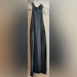 Lightweight Denim Halter-Style Dress